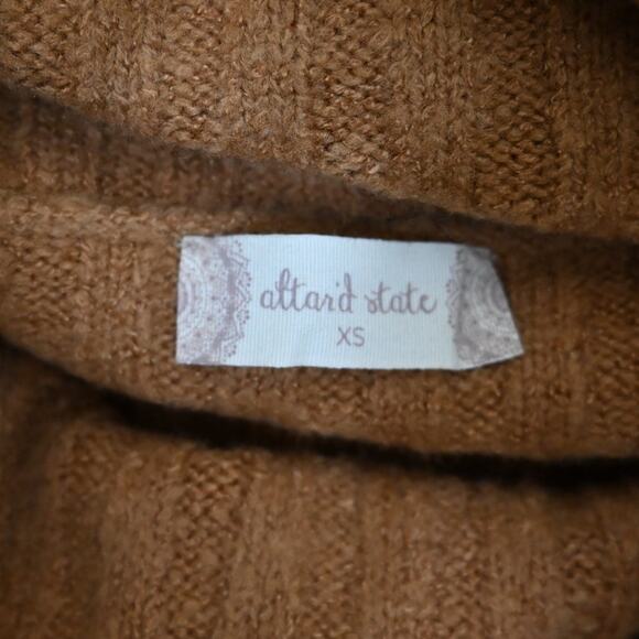 Altar'd State Women's XS Oversized Cowl Neck Colorblock Striped Sweater - Picture 7 of 9